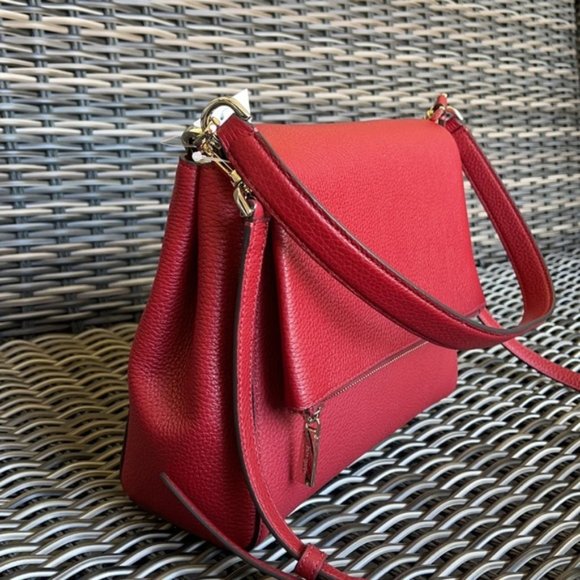 Kate Spade Leila Medium Flap Leather Shoulder Bag - Picture 3 of 16